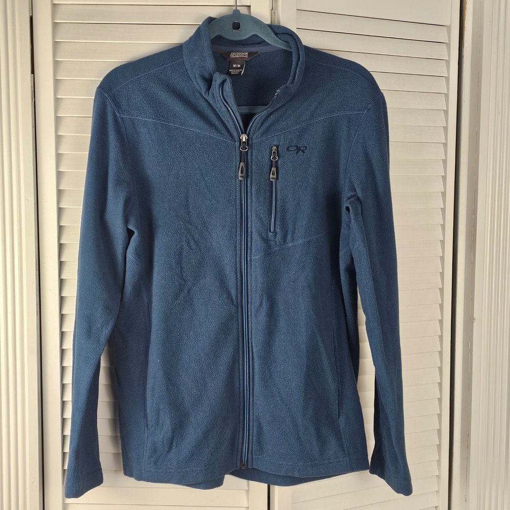 Outdoor Research Mens‎ Dark Teal Soleil Fleece Full Zip Jacket Medium